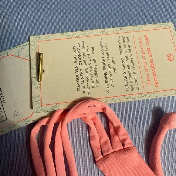 Maaji Pink and Purple Bikini Top with Tropical Print - Picture 3 of 9